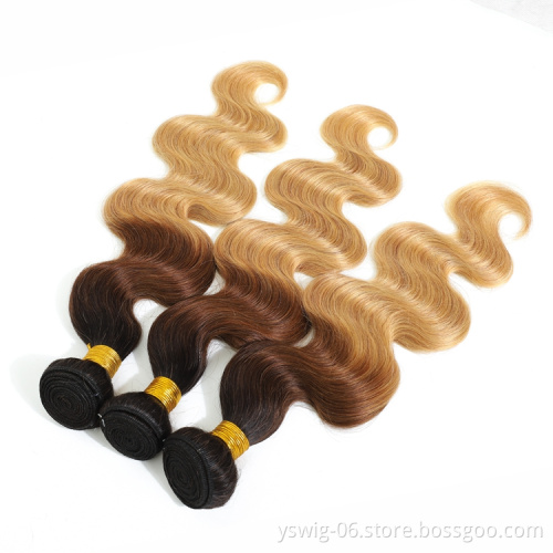 1b/4/27 Body Wave Brazilian Hair Bundles 100% Virgin Human Hair Weaves Virgin Cuticle Aligned Hair